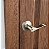 Maçaneta Universal para Porta de Entrada de Seis Vias Stratford 727933 da Design House em Níquel Acetinado - Imagem 4