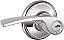 Fechadura de entrada com chave e alavanca Manhattan, cromado brilhante. - Imagem 2