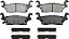 Conjunto de pastilhas de freio traseiras Wagner QuickStop ZX1120 para Hummer H3 2006. - Imagem 1