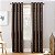 Painel de cortina com ilhós Sun Zero Elidah Medallion em veludo térmico total black-out, 50 x 95, marrom. - Imagem 1