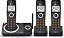 Telefone sem fio AT&T CL82319 DECT 6.0 com 3 ramais para casa, com atendedor de chamadas, bloqueio de chamadas, identificador de chamadas, intercomunicador e alcance longo, preto. - Imagem 1