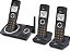 Telefone sem fio AT&T CL82319 DECT 6.0 com 3 ramais para casa, com atendedor de chamadas, bloqueio de chamadas, identificador de chamadas, intercomunicador e alcance longo, preto. - Imagem 3