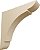 Ekena Millwork BKTW01X08X08OLRW-CASE-2 Suportes de madeira olímpica média de madeira, 1 3/4 L x 8 P x 8 A (pacote com 2), - Imagem 1