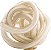 Esfera decorativa de vidro Orbit da Torre & Tagus, diâmetro de 3 polegadas, branco metálico dourado - Imagem 1