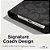 Capa para iPhone 15 em lona de assinatura, carteira destacável de duas peças para iPhone, compatível com carregamento sem fio - Carvão de Assinatura - Imagem 3