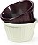 Pote de Melamina com 4 oz. em Marfim com Desenho Fluted, Resistente a Quebras (Pacote com 12) - Imagem 4