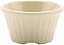 Pote de Melamina com 4 oz. em Marfim com Desenho Fluted, Resistente a Quebras (Pacote com 12) - Imagem 2