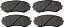 Beck/Arnley 085-1842 Pastilha de Freio Premium ASM - Imagem 1