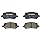 Conjunto de pastilhas de freio a disco premium de cerâmica BOSCH BC956 QuietCast - Compatível com Chevrolet Cobalt selecionado; Pontiac G5, Pursuit; Saturn Ion; DIANTEIRA - Imagem 2