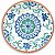 Prato de Salada Floral Turquesa TarHong Rio, 8.5, Melamina, Conjunto de 6 - Imagem 4