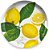 Prato de salada de melamina TarHong Lemon Fresh Puro, 8,5, conjunto de 6 - Imagem 2