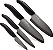 Conjunto de facas cerâmicas Revolution de 4 peças da Kyocera: Faca de chef para suas necessidades de cozinha, inclui facas Santoku de 6, Santoku de 5,5, utilitária de 4,5 e - Imagem 1