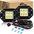 Barra de luz LED GOOACC 2 PCS 18W Flood Led Pods LED Work Light Flush Mount Backup Fog Lights Driving Lamp com kit de fiação off road para Truck Dodge Ram Bumper Boat 4x4 (Auto-204) - Imagem 1