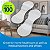 Dispositivo de Fixação TIDI Grip-Lok Grande ― Pacote com 100 ― Branco ― Material Flexível ― Design de Baixo Perfil para Conforto ― Cuidados de Saúde em Casa ― Suprimentos Médicos (3400L) - Imagem 3