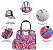 Bolsa Térmica para Almoço Wichita Fit & Fresh com Bolsos Laterais e Alças de Transporte, Kit Completo Inclui Garrafa Térmica, 2 Recipientes e Bloco de Gelo, Padrão de Pavão Ab - Imagem 2