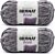 Fio Bernat Velvet Vapor Cinza - Pacote com 2 de 300g/10.5oz - Poliéster - 5 Grosso - 315 Jardas - Tricô/Crochê - Imagem 1