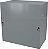 Caixa de junção de chapa metálica NEMA 1 em aço BUD Industries JB-3945 6 L x 6 W x 3.5 H, cinza - Imagem 3