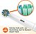 Escova de Dentes Recarregável a Bateria Amazon Basics com Cabeças de Escova de Limpeza e Carregador, Conjunto de 4 Peças, Branco - Imagem 5