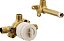 Válvula de regulagem áspera para torneira de banheira de alto fluxo, suporte de parede de alça única Moen WMV130CIS M-Pact com conexões CC/ICS, ou inacabado - Imagem 1