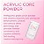 Pó acrílico Young Nails - Pó acrílico autonivelante, Pó acrílico transparente nude rosa branco para extensão de unhas, Grau profissional, Adesão superior, Cor - Rosa francês, 660g - Imagem 2