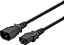 Cabo de Extensão Monoprice - IEC 60320 C14 para IEC 60320 C13, 10 Amp, 3 Pinos, 6 Unidades, 18AWG, 6 Pés, Preto - Imagem 1