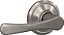 Maçaneta de Porta Schlage F10 VLA 619 Avila, Fechadura de Passagem para Hall e Closet, Níquel Acetinado - Imagem 1