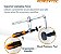 Grampo de guia rápida POWERTEC 71410 para mesa MFT e sistema de guia de serra trilhada, capacidade de 5-3/8 x profundidade de garganta de 2-3/8, força de fixação de - Imagem 2