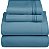 Lençóis de Cama para RV Tamanho Short Queen, 4 Peças, Luxo de Hotel, Azul Céu - Imagem 1