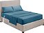 Lençóis de Cama para RV Tamanho Short Queen, 4 Peças, Luxo de Hotel, Azul Céu - Imagem 2