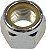 Porca hexagonal com anel de nylon - Grau 2 - Tamanho da rosca 3/4-16, altura 1-1/16 polegadas, 25 unidades. - Imagem 1