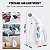 VEVOR Vaporizador de Tecido Portátil de Mão, 900W Aquecedor Rápido para Roupas, Removedor de Rugas Ferro de Roupas Controlador Inteligente e Desligamento Automático e Reservatório de Água - Imagem 4