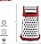 Rala Box de Aço Inoxidável de 4 Lados da KitchenAid Gourmet para Ralar Fino, Médio e Grosso, e para Cortar, Container de Armazenamento Removível de 3 Copos com Marcas de Medição, Pode ir - Imagem 2