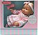 Boneca Baby Cuddles de 14 polegadas da Madame Alexander com garrafa, floral rosa, tom de pele médio - Imagem 3