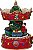 Caixa de música carrossel de Natal do Papai Noel musical, com trem, vermelho e dourado de 6 da Northlight - Imagem 4