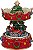 Caixa de música carrossel de Natal do Papai Noel musical, com trem, vermelho e dourado de 6 da Northlight - Imagem 2