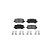 Pastilhas de freio traseiras semi-metálicas SIM-1698 para Acura Honda Odyssey TLX MDX RLX - Imagem 1