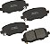 Jogo de pastilhas de freio traseiras premium Bendix para Chrysler 200 2017-2015, Jeep Cherokee 2017-2014- (SBC1734) - Imagem 1