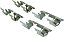 Conjunto de pastilhas de freio de disco premium Cerâmica Posi Quiet Centric 105.08220 para modelos select Scion e Toyota anos - Imagem 4