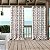 Elrene Home Fashions Marin Cortina de Janela com Ilhós de Impressão de Trabalho de Ferro Geométrico Indoor/Outdoor para Pátio, Pergolado, Varanda, Deck e Lanai, 50 pol x 108 pol ( - Imagem 1