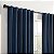 Cortina de janela moderna Eclipse Fresno Blackout Térmica com bolso de haste para quarto (1 painel), 52 pol x 108 pol, Azul Escuro. - Imagem 3