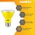 Lâmpada LED embutida Sunlite 40248 PAR20 colorida, 3 watts (equivalente a 50w), base média (E26), refletor, listada pela ETL, amarela, pacote com 3 unidades - Imagem 3