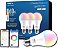 Lâmpada LED Inteligente Conectada Cree Lighting Connected Max A19 60W Branco Ajustável + Mudança de Cor, 2.4 GHz, Compatível com Alexa e Google Home, Não Necessita de Hub, Bluetooth + WiFi, 3 Un - Imagem 1