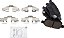 Kit de Pastilhas de Freio Traseiras de Cerâmica Posi TRQ para Toyota Corolla 2009-2018 / Toyota Matrix 2009-2013 / Scion tC 2011-2016 / Pontiac Vibe 2009-2010 - Imagem 1
