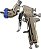 Pistola de pintura por pulverização de ar NEIKO 31213A, HVLP com alimentação por gravidade, bico de 1.3 MM, capacidade de 600 CC, pistola de pintura por pulverização para paredes, automotivo, - Imagem 2