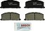 Conjunto de pastilhas de freio a disco cerâmico premium BOSCH BC242 QuietCast - Compatível com Chevrolet Nova; Geo Prizm; Toyota Camry, Celica, Corolla, MR2, Paseo, Tercel; DIANTEIRO - Imagem 1