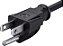 Cabo de alimentação de 25 pés 14AWG Monoprice 105295 com conector de energia de 3 condutores para PC, 15A (NEMA 5-15P para IEC-320-C13) Preto - Imagem 3