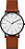 Relógio masculino Skagen Signatur com pulseira de aço inoxidável ou couro, relógio minimalista para homens - Imagem 1