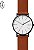 Relógio masculino Skagen Signatur com pulseira de aço inoxidável ou couro, relógio minimalista para homens - Imagem 4