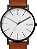 Relógio masculino Skagen Signatur com pulseira de aço inoxidável ou couro, relógio minimalista para homens - Imagem 5