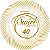 Itens Essenciais para Festa 40 Pratos Descartáveis de Porcelana para Almoço/Salada de Plástico Resistente de 9 com Borda Swirl, Branco/Dourado - Imagem 3